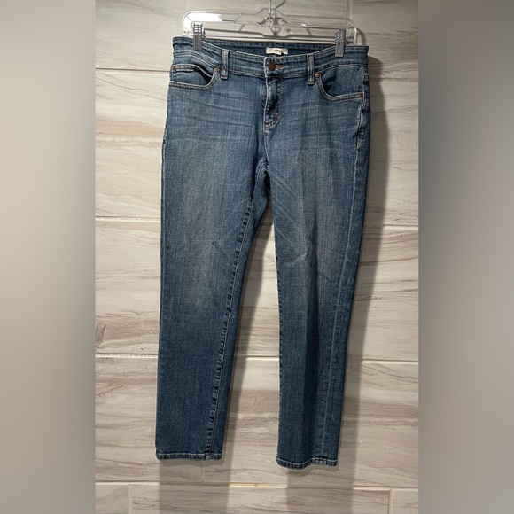 Eileen Fisher Denim - EILEEN FISHER Denim Organic Cotton Mid Rise Medium Wash
Jeans Blue Size 6 Petite